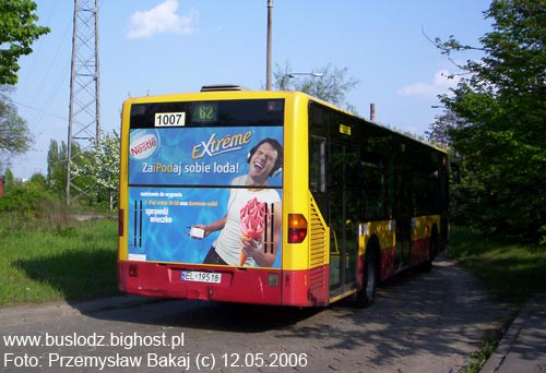 Mercedes Benz O530N Citaro #1007 [62], w dniu 12.05.2006r., kracwka: Chojny.