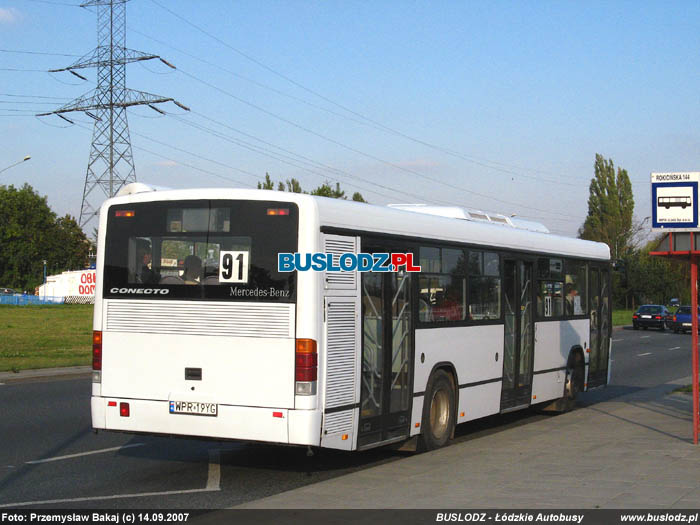 Mercedes-Benz Conecto #1021, [91A], 14.09.2007r. ul. Rokiciska/ Augustw. Foto: Przemysaw Bakaj (c)