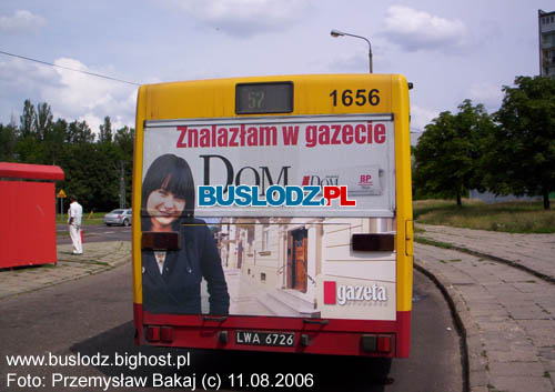 Mercedes Benz O405N2 #1656 [57], 11.08.2006r. - Kracwka, ul. Padereskiego/ Karpacka. Foto: Przemysaw Bakaj (c)