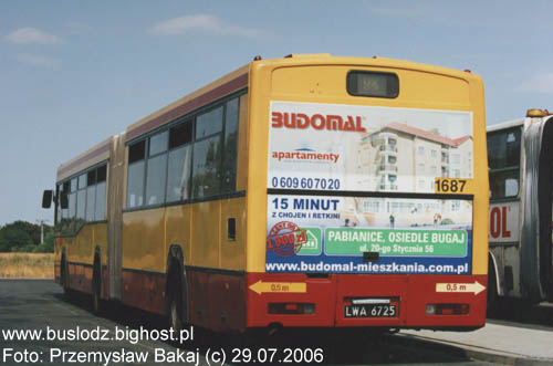 Jelcz M181MB2 #1687 [98], 29.07.2006r., Kracwka, Nowy Jzefw.