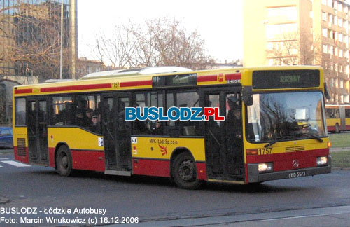 Mercedes Benz O405N2 #1757 [subowy], 16.12.2006r., ul. Uniwersytecka / Narutowicza. Transport orkiestry MPK na uroczysto rocznicy strajku Studentw z 1981r. Foto: Marcin Wnukowicz