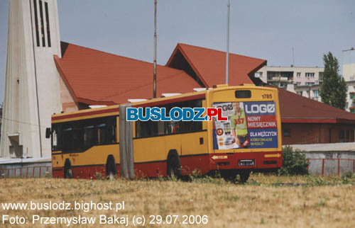 Jelcz M181MB2 #1785 [80], 29.07.2006r., ul. Popieuszki.