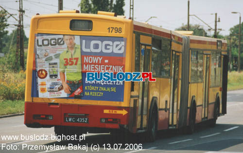 Jelcz M181MB2 #1798 [98], 13.07.2006r., ul. Popieuszki.