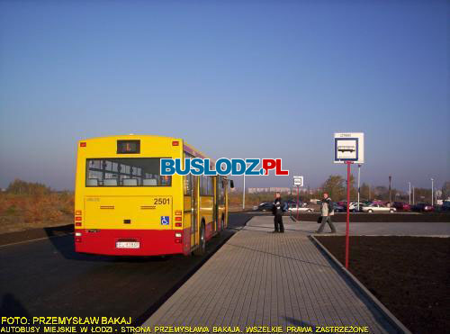 Jelcz M121MB na linii [L], w dniu 30.10.2005r. - Lotnisko Lublinek-Terminal nr 2.