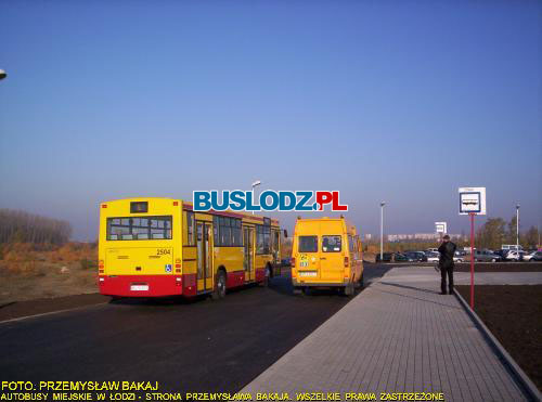 Jelcz M121MB na linii [L], w dniu 30.10.2005r. - Lotnisko Lublinek-Terminal nr 2.