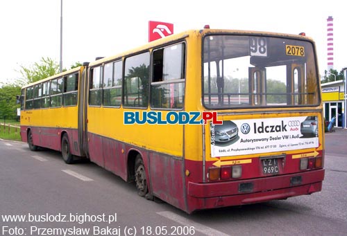 Ikarus 280.26 #2078 [98], w dniu 18.05.2006r., ul. Przybyszewskiego. Foto: Przemysaw Bakaj (c)