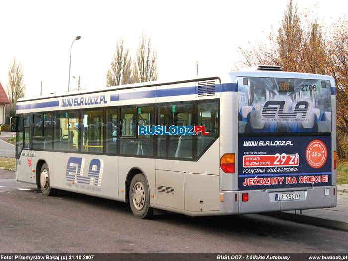 Mercedes Benz O530N Citaro #2706 [69A/69B], 31.10.2007r. Kracwka, ul. Puszkina/ Rokiciska. Foto: Przemysaw Bakaj (c)