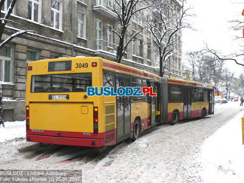 Volvo B10LA #3049 [60], 25.01.2007r. ul. Rewolucji 1905/ Sterlinga. Foto: ukasz Mizerski (c)