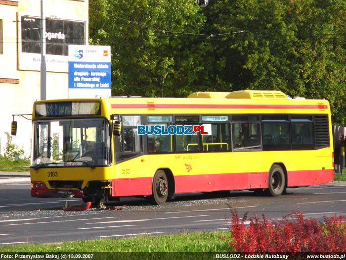 Volvo 7000 #3103, [53], 13.09.2007r. Rondo Solidarnoci. Foto: Przemysaw Bakaj (c)