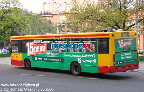 Volvo B10L #3961, w dniu 5.05.2006r., kracwka: Plac Dbrowskiego. Foto: Tomasz Gaz (c)