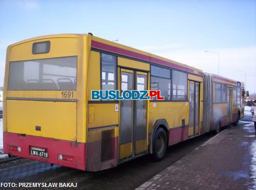 Dymicy Jelcz M181MB2 #1691 na linii [98], w dniu 23.02.2006r. - kracwka Janw.