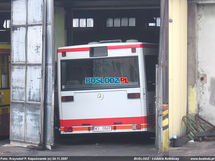 Mercedes Benz O405GN #W30869 [-], 24.11.2007r. Zajezdnia, ul. Kiliskiego. Foto: Krzysztof P. Kapuciarek (c)