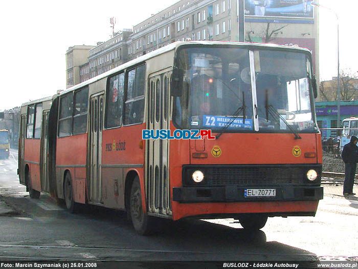 Ikarus 280.53 #EL70771 [Z2], 25.01.2008r., ul. Zachodnia/ Limanowskiego. Foto: Marcin Szymaniak (c)