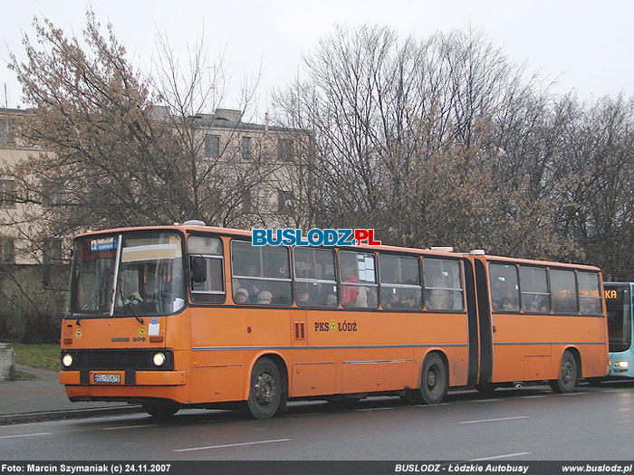 Ikarus 280.70 #EL70675 [Z2], 24.11.2007r. ul. Zachodnia. Foto: Marcin Szymaniak (c)