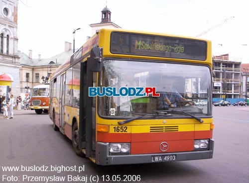 Mercedes Benz O405N2 #1652 [M], 13.05.2006r. - Plac Wolnoci. Foto: Przemysaw Bakaj (c)