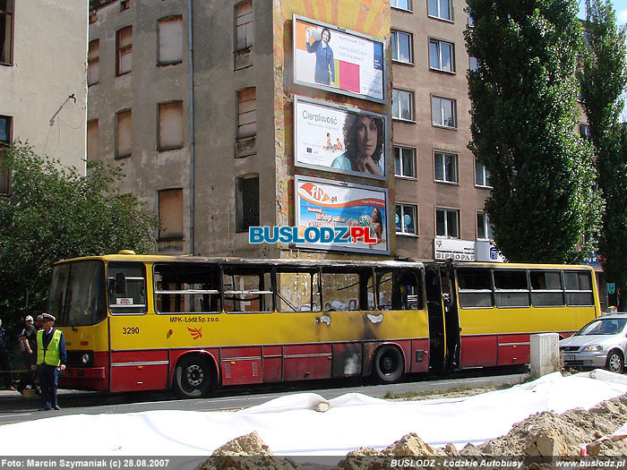 Ikarus 280.37 #3290, [96], 28.08.2007r. ul. Zachodnia. Foto: Marcin Szymaniak  (c)