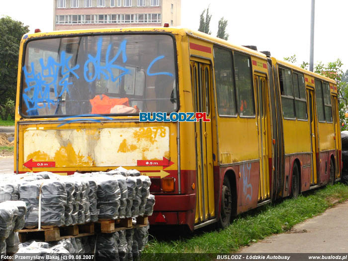 Ikarus 280.26 #2078, [-], 09.08.2007r. ul. Zgierska. Foto: Przemysaw Bakaj (c)