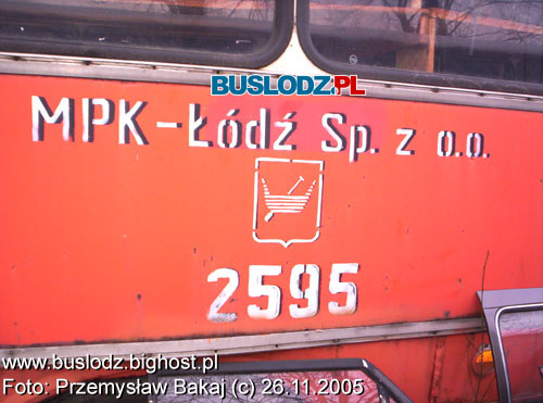 Ikarus 280.26 #2595, w dniu 26.11.2005r., pod Strykowem. Foto: Przemysaw Bakaj