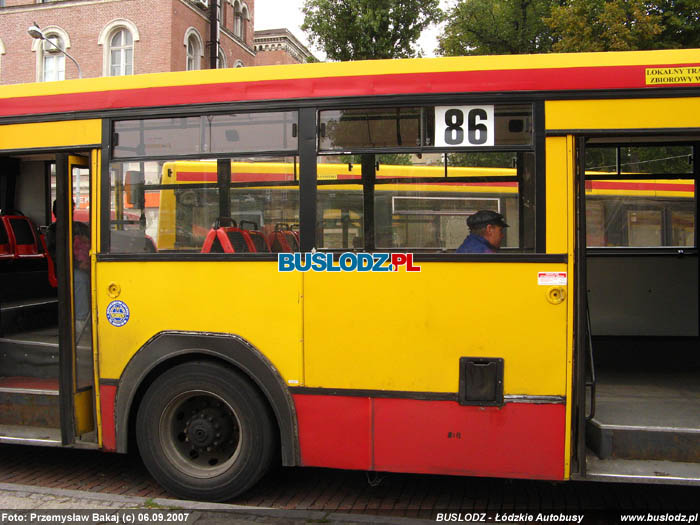 Jelcz M181MB #1791, [86], 06.09.2007r. Plac Dbrowskiego. Foto: Przemysaw Bakaj (c)