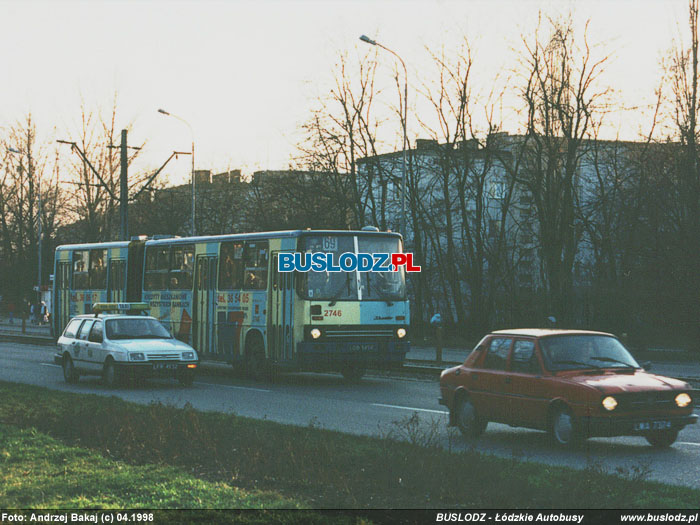 Ikarus 280.26 #2746 [69], 04.1998r. Al. Politechniki. Foto: Andrzej Bakaj (c)