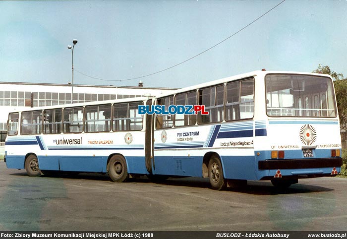 Ikarus 280.26 #1122 [-], 1988r. Zajezdnia, ul. Kraszewskiego. Foto: Zbiory Muzeum Komunikacji Miejskiej MPK d (c)