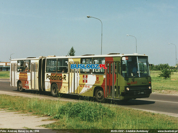 Ikarus 280.26 #2087 [69], 06.1998r. ul. Maratoska/ Popieuszki Foto: Andrzej Bakaj (c)