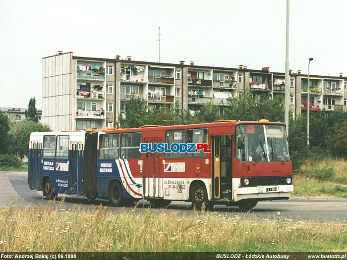 Ikarus 280.26 #2897 [86], 06.1999r. Kracwka - ul. Maratoska/ Popieuszki. Foto: Andrzej Bakaj(c)