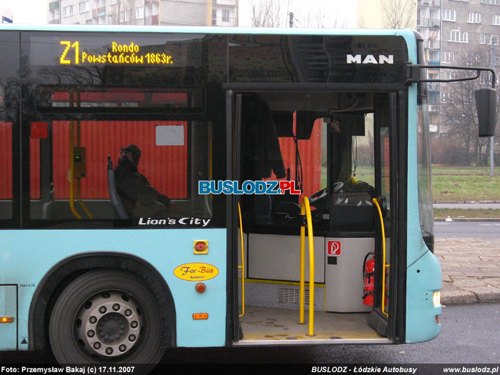 Man NL283 Lion's City #05 [Z1], 17.11.2007r. Kracwka, ul. Paderewskiego/ Karpacka. Foto: Przemysaw Bakaj (c)