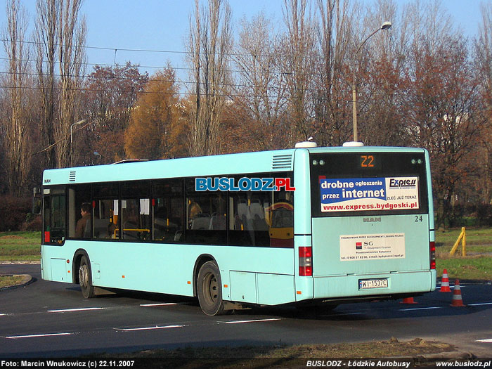 Man NL283 #24 [Z2], 22.11.2007r., ul. Paderewskiego/ Karpacka. Foto: Marcin Wnukowicz (c)