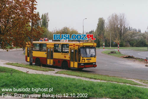 Jelcz M11 #ex2914, w dniu 12.10.2002r., kracwka, ul. Paderewskiego/ Karpacka. Foto: Przemysaw Bakaj (c)