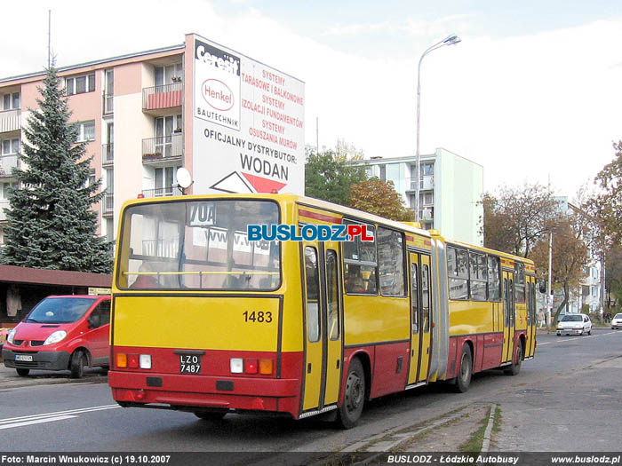 Ikarus 280.37C #1483 [70A], 19.10.2007r. ul. Broniewskiego/ Gaczyskiego. Foto: Marcin Wnukowicz (c)