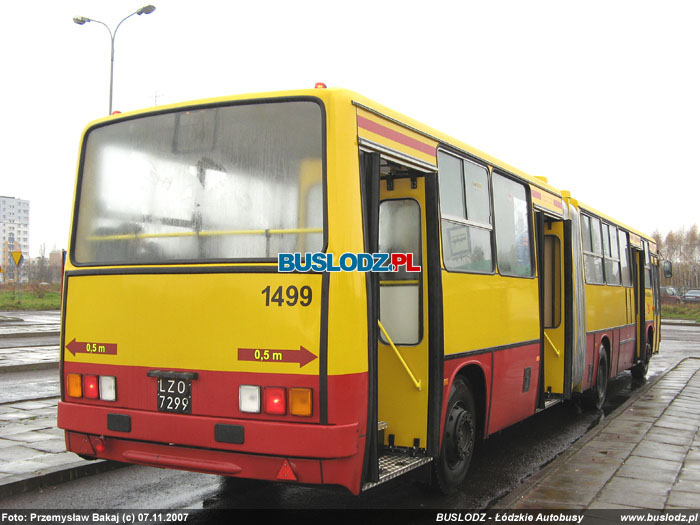 Ikarus 280.37C #1499 [77], 07.11.2007r. Kracwka, ul. Puszkina/ Rokiciska. Foto: Przemysaw Bakaj (c)