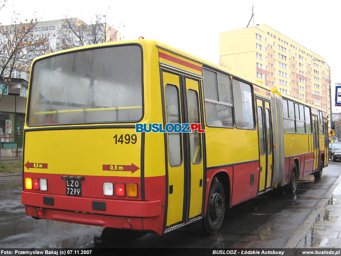 Ikarus 280.37C #1499 [77], 07.11.2007r. ul. Feliskiego/ Kruczkowskiego. Foto: Przemysaw Bakaj (c)