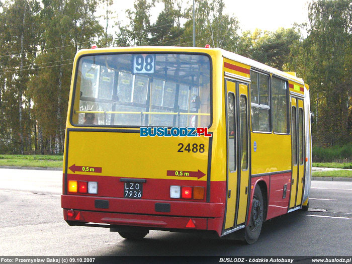 Ikarus 280.37C #2488 [98], 09.10.2007r. Kracwka - Janw. Foto: Przemysaw Bakaj (c)