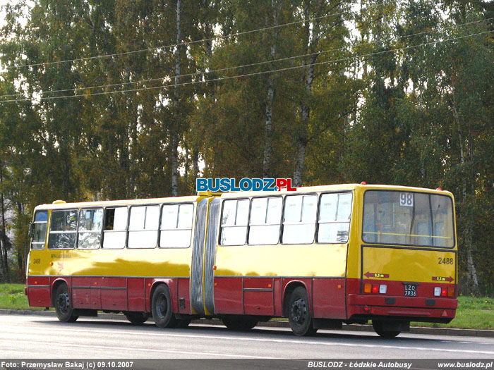 Ikarus 280.37C #2488 [98], 09.10.2007r. Kracwka - Janw. Foto: Przemysaw Bakaj (c)