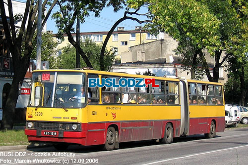 Ikarus 280.37 #3298 [95], 12.09.2006r. - ul. Broniewskiego/ Kiliskiego. Foto: Marcin Wnukowicz (c)..