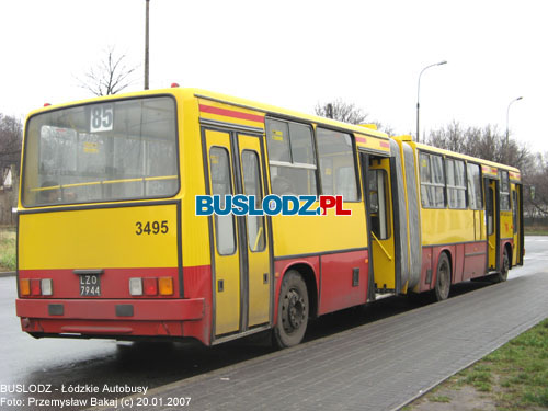 Ikarus 280.37C #3495'' [85], 20.01.2007r. Kracwka: Dworzec PKS Pnocny. Foto: Przemysaw Bakaj (c)