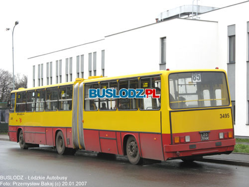 Ikarus 280.37C #3495'' [85], 20.01.2007r. Kracwka: Dworzec PKS Pnocny. Foto: Przemysaw Bakaj (c)