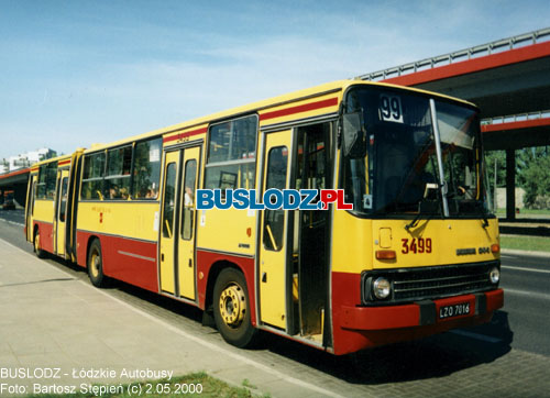 Ikarusy 280.37C #3499, 2.05.2000r. Al. Wkniarzy/ Bandurskiego. Foto: Bartosz Stpie (c)