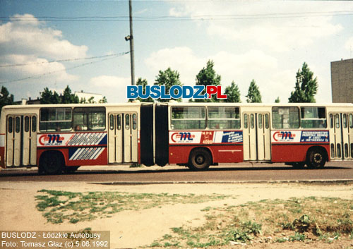 Ikarus 280.26 #4099 [76], 5.06.1992r. - kracwka, ul. Kusociskiego. Foto: Tomasz Gaz (c)