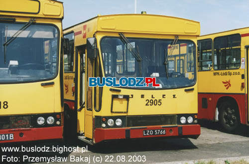 Jelcz M11 #2905, 22.08.2003r. - ZKA-2, ul. Nowe Sady. Foto: Przemysaw Bakaj (c)