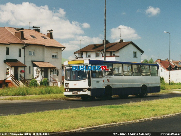 Jelcz M11 #2917, w dniu 26.06.2001r., ul. Popieuszki/ Al. Wyszyskiego. Foto: Przemysaw Bakaj (c)