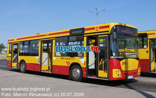 Jelcz M121MB Mastero #2603 na linii [86], w dniu 20.07.2006r. - kracwka Maratoska.