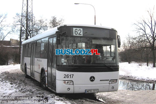 Mercedes Benz O345 Conecto #2617 [62], 29.01.2007r. Kracwka - Chojny. Foto: Marcin Wnukowicz (c)