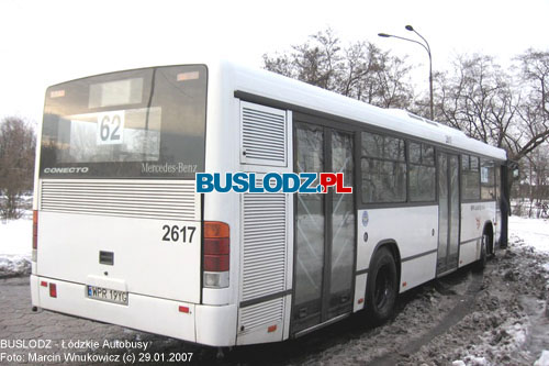 Mercedes Benz O345 Conecto #2617 [62], 29.01.2007r. Kracwka - Chojny. Foto: Marcin Wnukowicz (c)