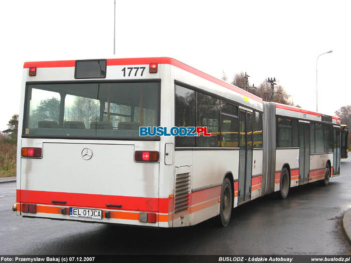 Mercedes Benz O405GN2 #1777 [96], 07.12.2007r., ul. Hetmaska/ kracwka Janw. Foto: Przemysaw Bakaj (c)