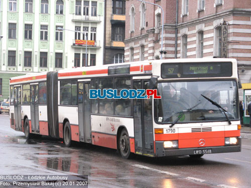 Mercedes Benz O405GN2 #1790 [57], 20.01.2007r. Plac Dbrowskiego. Foto: Przemysaw Bakaj (c)