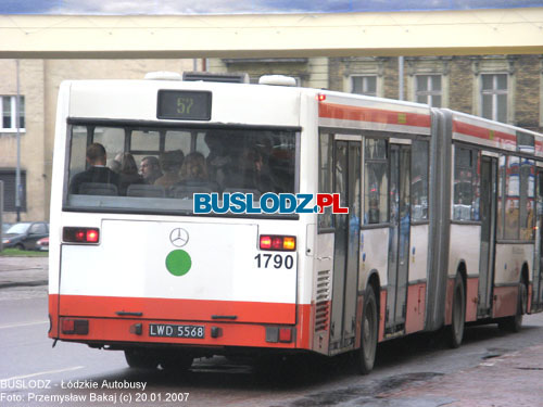 Mercedes Benz O405GN2 #1790 [57], 20.01.2007r. Plac Dbrowskiego. Foto: Przemysaw Bakaj (c)