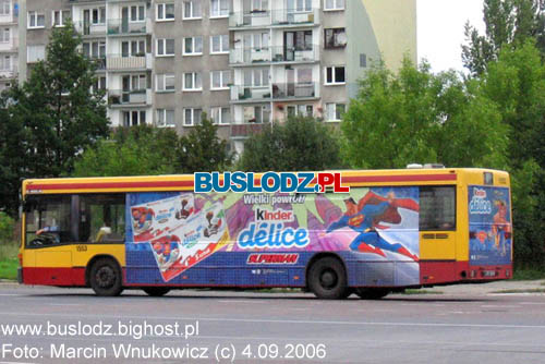 Mercedes Benz O405N2 #1553 [71], w dniu 4.09.2006r., ul. Dbrowskiego/ Gojawiczyskiej. Foto: Marcin Wnukowicz (c)