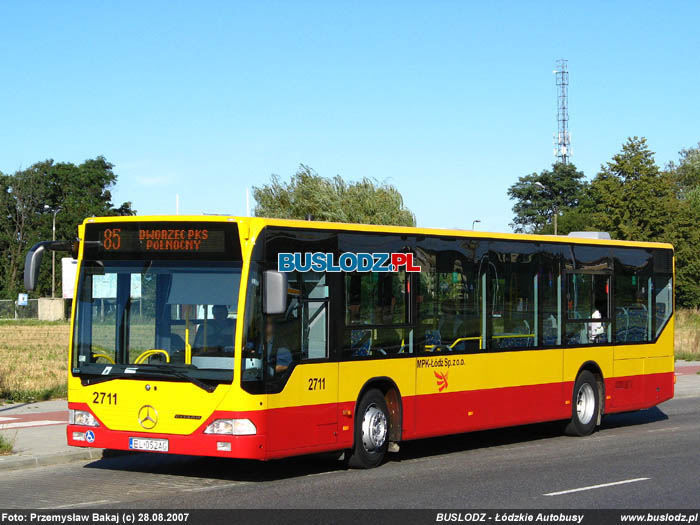 Mercedes Benz O530N #2711, [85], 28.08.2007r. ul. Rokiciska. Foto: Przemysaw Bakaj (c)